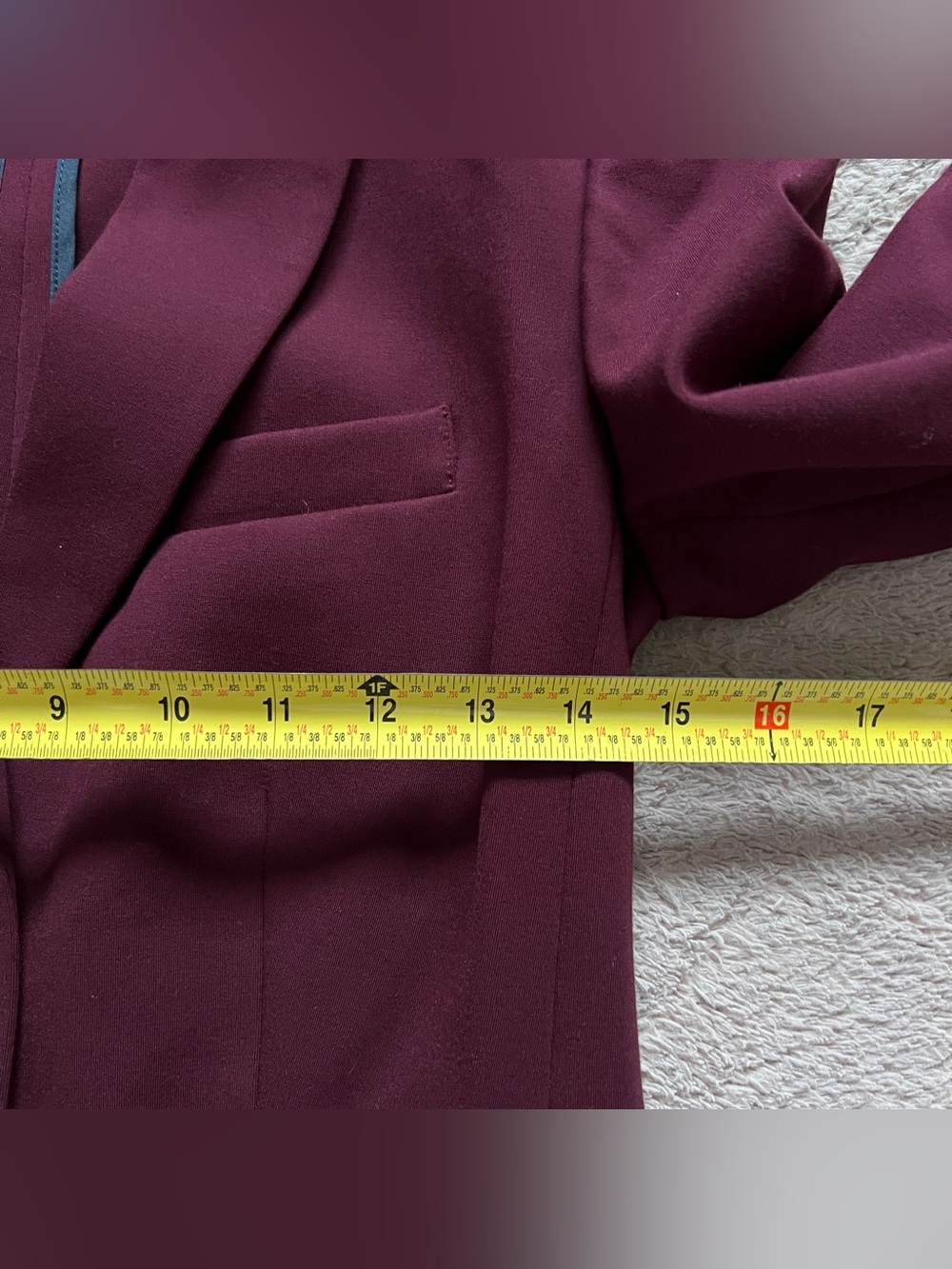Boden Burgundy Blazer Preppy Minimalist Quiet Luxury Office Business Sz 4 - Picture 4 of 9